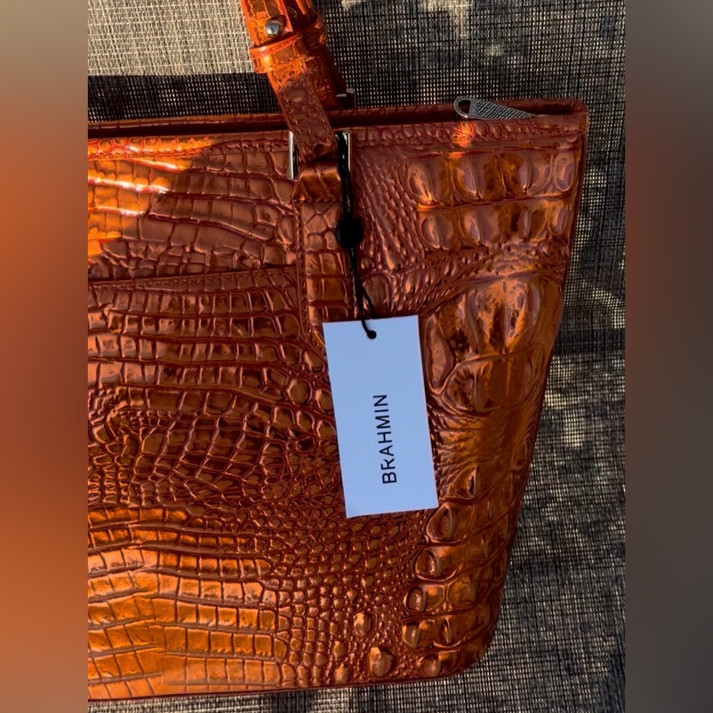 NWT Brahmin ORANGE POTION Medium Asher - Hard to find PRICE FIRM - Picture 13 of 16